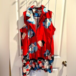 Long colorful summer vest